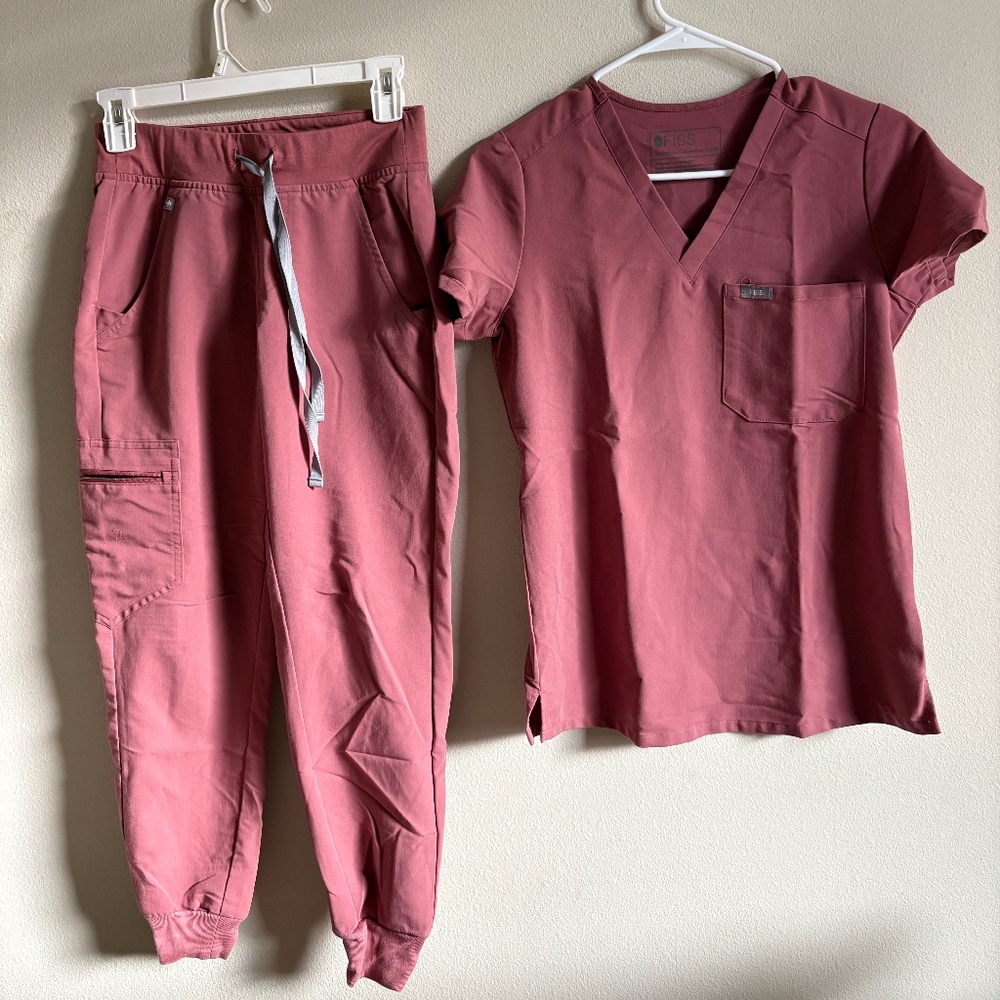 Figs Mauve Women's Scrub Set XXS/XXSP